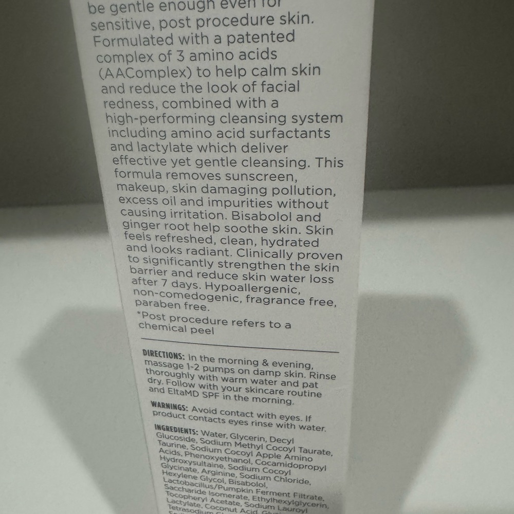NWT EltaMD Skin Recovery Amino Acid Foaming Cleanser - White - Picture 5 of 6